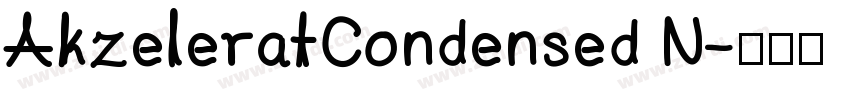 AkzeleratCondensed N字体转换